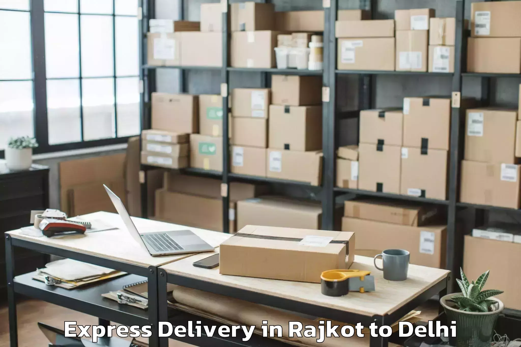 Efficient Rajkot to Delhi Express Delivery